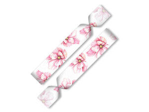 Colorful elastic Twistband – customizable as a hair tie or wristband, available at AMGS Group.