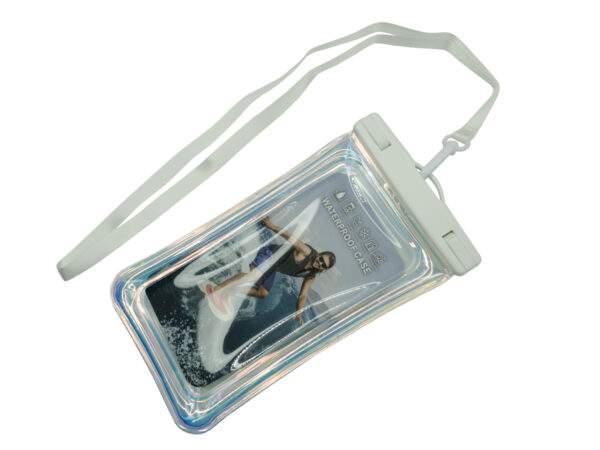 Waterproof phone case with printed logo from AMGS Group.
