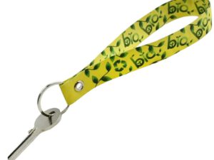 Double-sided printed lanyard made of washable paper with a high-quality sublimation motif. AMGS Group.