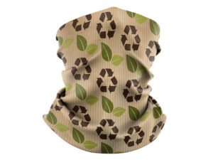 Personalized neck warmer made from rPET – full-color sublimation print with your brand.