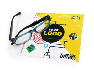 Promotional microfiber cloths 17×18 cm – festive business gift and eco-friendly promotional accessory from AMGS Group.