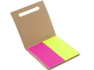 HIKO Electrostatic Notes. HIKO electrostatic sticky notes in yellow and pink – innovative promotional office gadget without glue, customizable with logo.