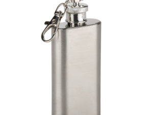 FLASIK Keychain Flask. FLASIK 50 ml stainless steel keychain flask – stylish promotional gift customizable with laser engraving.