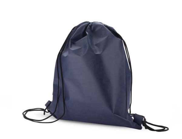 Eco drawstring bag GARTY rPET, made of recycled polyester, customizable with printed logo.