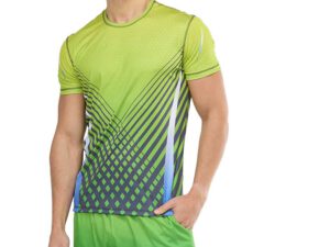 Men’s SPORT athletic T-shirt. A promotional gadget for sports events and marathons. Full sublimation print. AMGS Group.